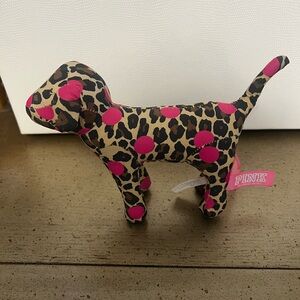 Pink Leopard Print Dog Plush